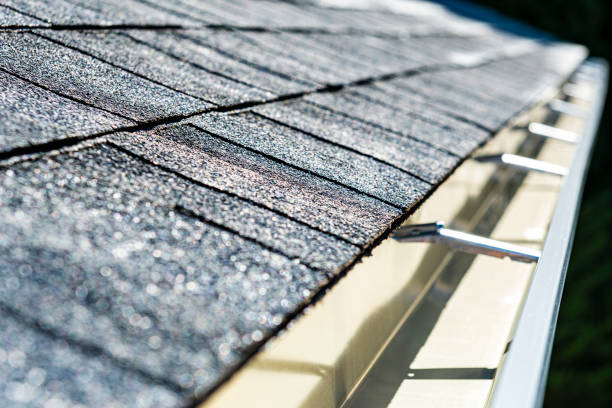 White soffit fascia and gutter system